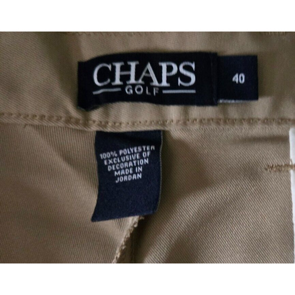 CHAPS Tan Golf Shorts, 2 Pockets Men's Size 40 - Picture 2 of 7